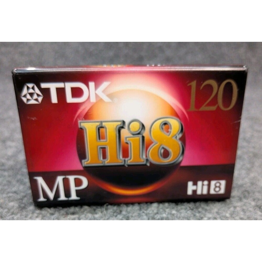 TDK Hi8 MP 120 Camcorder Video Tape P6-120H8MP Factory Sealed Made Japan